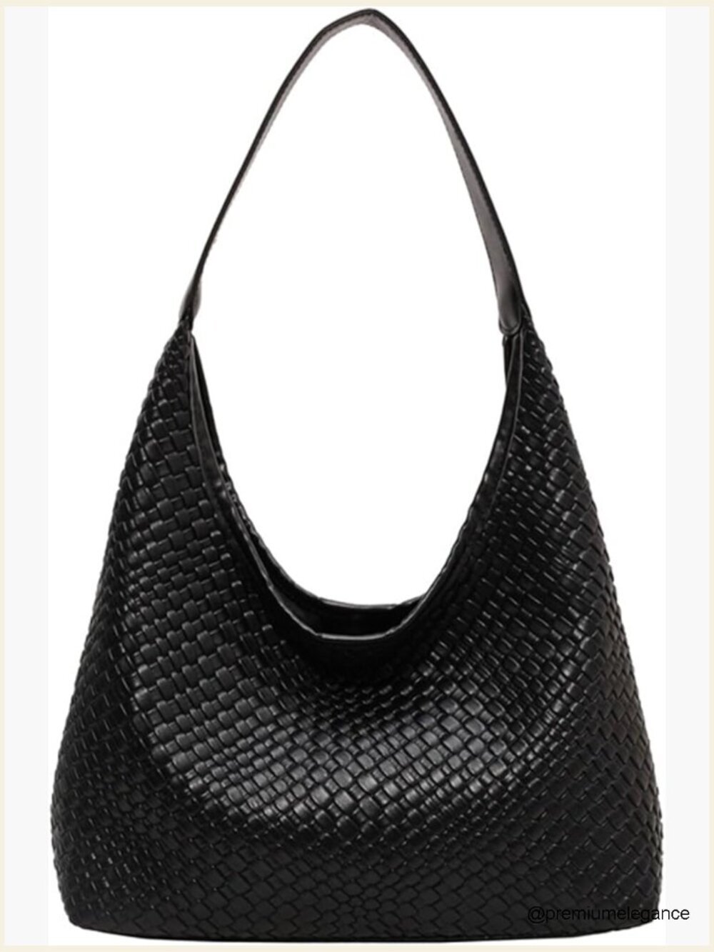 Large Hobo Tote Bag with Removable Straps, Soft Vegan Leather, Top Handle &